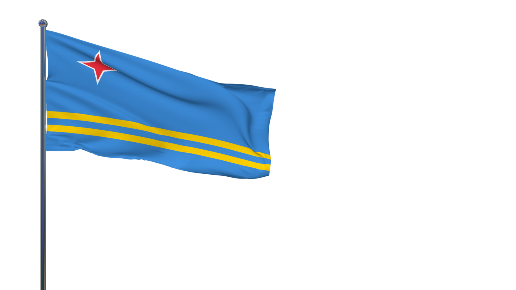 aruba-flag-waving-in-the-wind-3d-rendering-national-day-independence-day-free-png